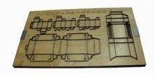 Yüksek Frekanslı Lazer Çelik Kesme Kuralı 2PT 23.80mm Diecut Maker için Kalıp Kesme Kuralı