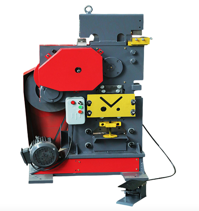Çok fonksiyonel Busbar Punch ve Shear Makine Angle Iron Worker Machine Iron ve Angle Kanal Punching Shearing Machine